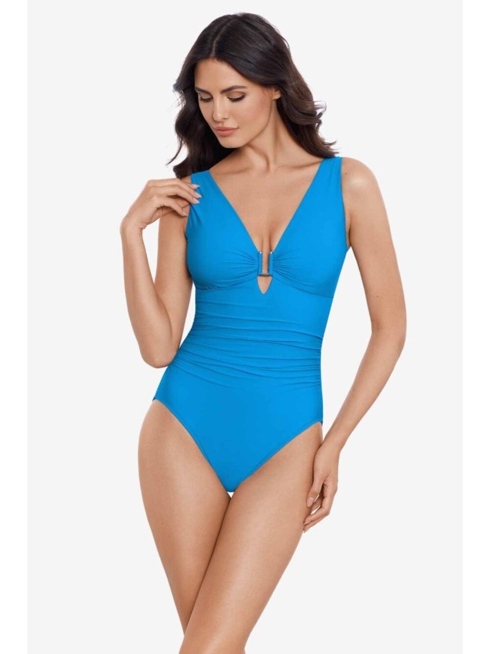 Magicsuit Marquis Kristi One-Piece Swimsuit Tummy Control Sky Blue Size 16